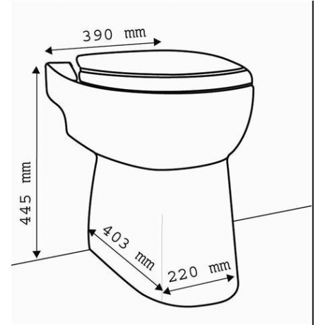 Pompa apa murdara Sanicompact C43 Dual Flush de la SFA Saniflo